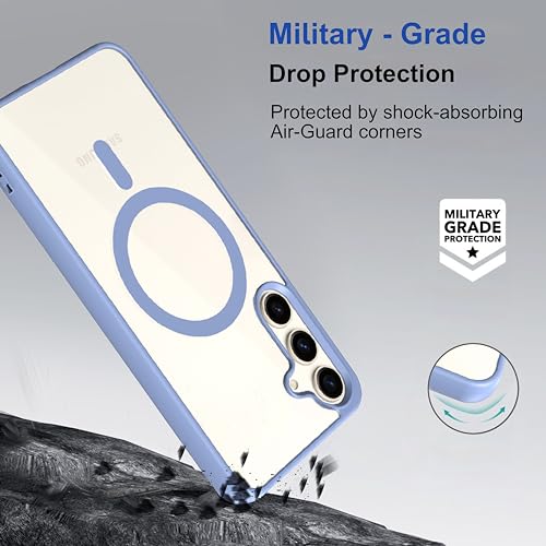 Image of amazon basics Back Case Cover for Samsung Galaxy S25 5G | Scratch-Resistant Back Case Cover | Sierra Blue