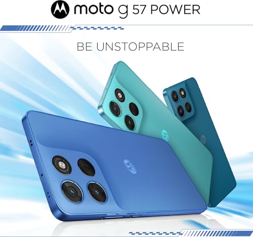 Image of Motorola G57 Power 5G (Pantone Fluidity, 8GB RAM, 128GB Storage) | 6.72 inch FHD+ Display | Snapdragon 6s Gen 4 Processor | 50MP + 8MP Dual Rear Camera | 8MP Front Camera | 7000mAh Battery | 5G Smartphone
