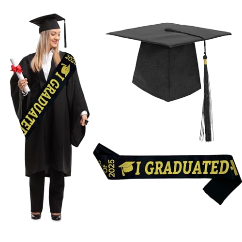 BDBFPAN Graduation Hat Unisex, Verstellbar Abschluss Hut Absolventenhut Abschluss Geschenk Abschlussfeiern An Hochschulen Und Universitäten Einfaches Und Stilvolles Abschlussaccessoire