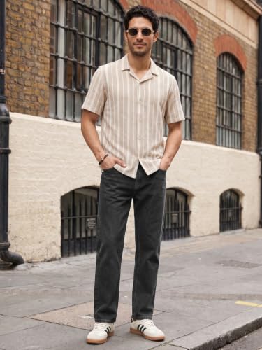 Image of Urbano Fashion Men's Relaxed Fit Washed Denim Jeans Non-Stretchable