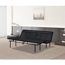 Adjustable Bed Base King Three FOLD Motorized Head and Foot Incline Quick and Easy Assembly