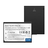 LP-E10 Akku für Canon Wiederaufladbar 2er-Pack - 960mAh Kompatibel mit Canon EOS 4000D, 2000D, 1300D, 1100D Kamera