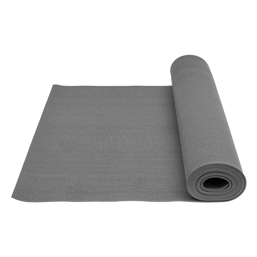 16.4 x 2.95ft Floor Mat,Floor Mat,Non-Slip Mat,PVC Drainage Mat for Swimming Pool,Shower Room,Bathroom,Indoor Outdoor Entryways (Grey)