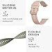 kwmobile Straps Compatible with Huawei Watch Fit 2 Straps - 2x Replacement Silicone Watch Bands - Dusty Pink/Pastel Green