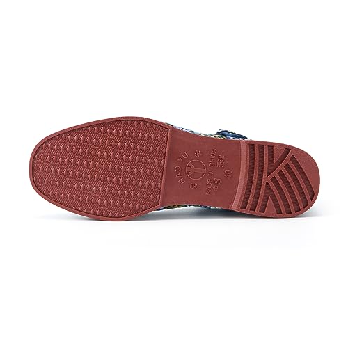 Image of Womens Classic China Flats, Casual China Doll Shoes, Cotton Mary Janes, Chinese Tai Chi Shoes (Little Flower, Adult, Women, Numeric 7, Numeric, us Footwear Size System, Medium)