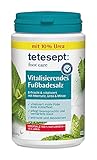 tetesept foot care Vitalisierendes Fußbadesalz – Fußbad Zusatz mit Meersalz, 10 % Urea und ätherischen Ölen – Fußsalz vitalisiert müde Füße – 1 x 320 g