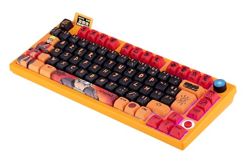 Naruto Shippuden Tastiera meccanica AZERTY con cavo/wireless - Edizione Pro Collector numerata - Illuminazione LED RGB - Motivo Mode Hermite - Tastiera gaming - Immagine 7