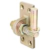 GAH-Alberts 318246 Kloben zum Anschrauben | verstellbar um 20 mm | galvanisch gelb verzinkt | Dornmaß Ø16 mm | Platte 105 x 45 mm