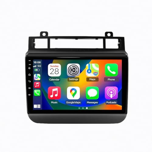 Navegación GPS con Carplay para Touareg Radio 2 DIN Bluetooth Airplay