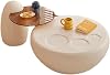 Coffeetable Coffee Table Combination for Home Small Apartment Creative Cat Claw Coffee Table Modern Simple Light Luxury Round Glass Side Table Coffee Tables For Living Room