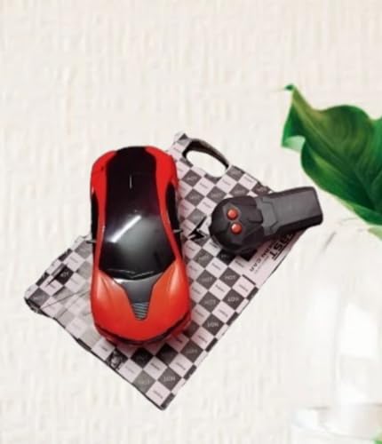 Image of Kids Remote Control Racing Car, Red and Black Design, Indoor Outdoor RC Vehicle with Wireless Controls, Ages 6+