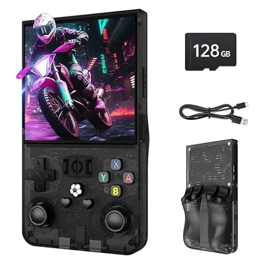 R36MAX Consola de juegos de mano retro, pantalla IPS de 4 pulgadas, consola de juegos retro, más de 30 emuladores principales, más de 22.000 juegos clásicos, tarjeta TF de 128 GB, sistema Linux de | Ya disponible en tu tienda friki favorita! En mundofriki.es! R36MAX Consola de juegos de mano retro, pantalla IPS de 4 pulgadas, consola de juegos retro, más de 30 emuladores principales, más de 22.000 juegos clásicos, tarjeta TF de 128 GB, sistema Linux de | Ya disponible en tu tienda friki favorita! En mundofriki.es!
