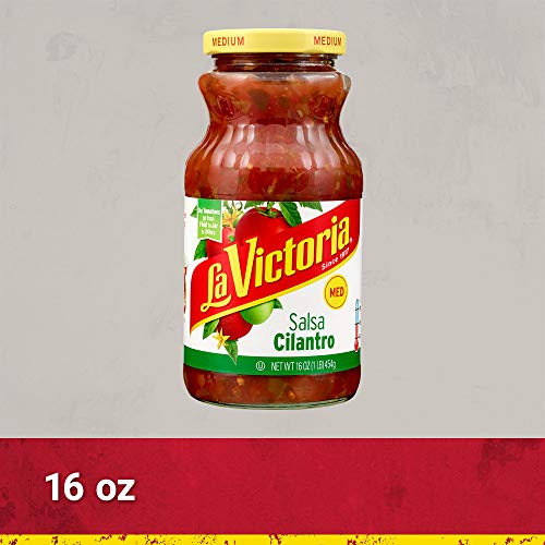 La Victoria Salsa Cilantro Medium, 16 Ounce