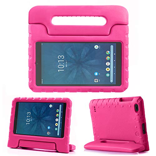 REGOKI Case for Onn 8â€, Lightweight Handle Stand Kids Cover Compatible with Walmart Onn 8inch Android Tablet (Model ONA19TB002) 2019 Released (Rose)