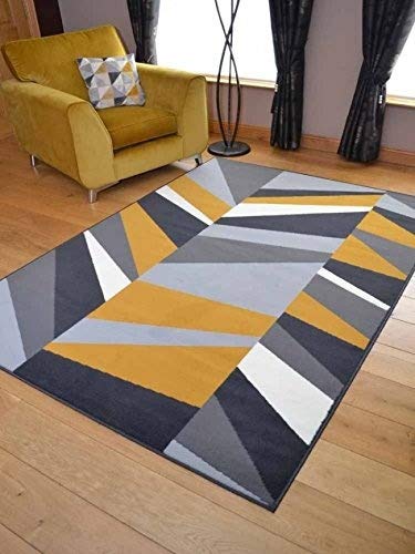 Rugs Supermarket.com LTD Trend Ochre Silver Grey Rug (60cm x 110cm)