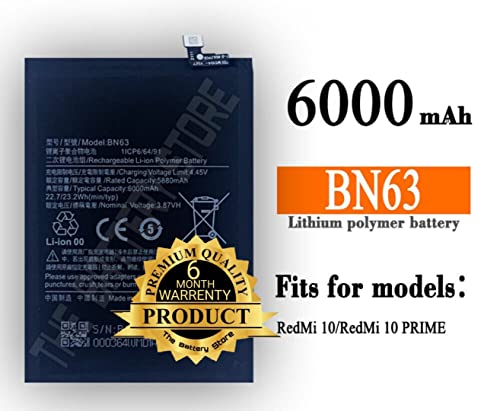 Image of Orignal BN63 Battery for Redmi 10 and Redmi 10 Prime 21061119AG, 21061119BI, 21061119DG, 21061119AL Battery with 6 Months Warranty**** (for Redmi 10 and Redmi 10 Prime)