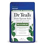 Dr Teal's Salt Soak with Pure Epsom Salt, Relax & Relief with Eucalyptus & Spearmint, 3 lbs