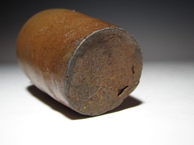 時代 南蛮茶入 銘「不老」替仕覆 了々斎花押 即中斎追書o487