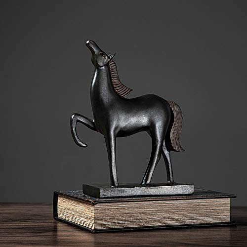 Statue de cheval en résine antique pour la décoration de maison et bureau