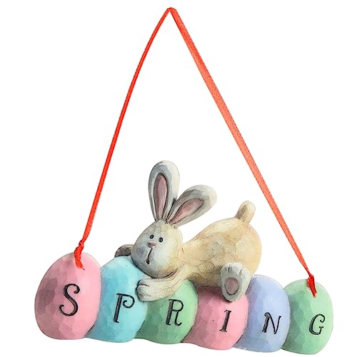 LIFKOME Adorno De Conejo Figuras De Pascua para Mesa. Decoraciones De Pascua para El Despacho De Casa Conejo De Pascua Decoración De Conejito De Chocolate Resina Porcelana Artificial