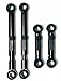 LRNJ MOTORWORKS ANODIZED ALUMINUM ADJUSTABLE AIR RIDE SUSPENSION 2-INCH LIFT ROD LINKS KIT FOR FRONT & REAR AXLES COMPATIBLE WITH LAND ROVER DISCOVERY 5 2017-2026, PART # LRNJ MOTORWORKS#3 BLACK