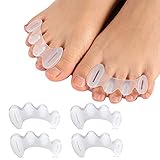 KIYOKI 2 Pairs Toe Separators,Toe Spacers Bunion Corrector for Women/Men,Foot Alignment - Firm for A