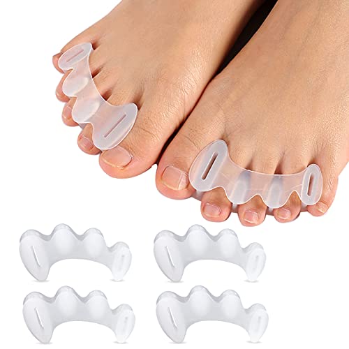 Kiyoki 2 Pairs Toe Separators,Toe Spacers Bunion Corrector For Women/Men,Foot Alignment - Firm For Advanced Users, Spreaders For Hammertoes, Bunions, Hallux Valgus,Support Foot Fitness And Balance #TOP25