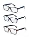 Produktbild LANLANG 3er Pack Blaulicht blockierende Brille Lesebrille 3,5 für Herren Anti Augenbelastung 3 Farben einschließlich 0-3,5 Dioptrien L-L004