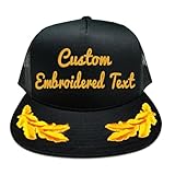 CC Custom Make Scrambled Eggs mesh Trucker Cap hat, Made to Order Black