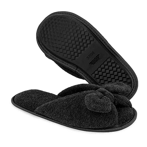 Pantufa de Laço Antiderrapante Super Resistente 100% Poliester Toque Macio a Pele (39/40)