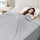 WOLTU Kühldecke 2 in 1, Sommerdecke Arc-Chill, Q-Max > 0,45, Doppelseitige Decke für Sommer, Selbstkühlende Schweißableitend und Atmungsaktiv Leichte Bettdecke,Wohndecke Reisedecke, 220 x 240 cm, Grau