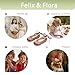 Felix & Flora Girls Toddler Little Ballet Brown Shoes Size 9 - Flower Girls Mary Jane Flats Dress Shoes Party Wedding