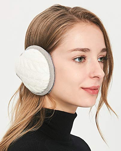 Rungion Unisex Warm Knit Women Earmuff Cashmere Winter Pure Color Earmuffs Fur Earwarmer Adjustable Wrap #TOP2