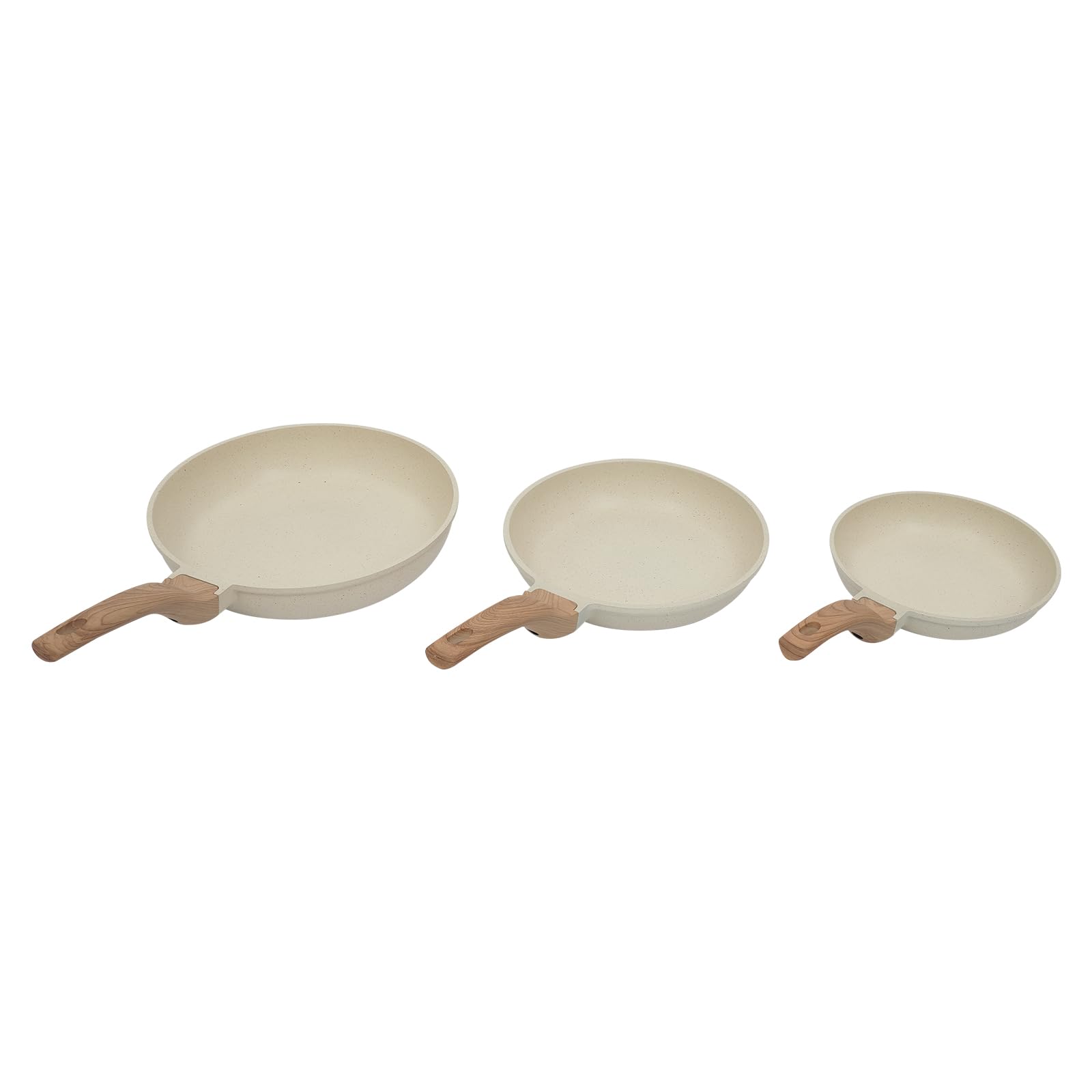 Set di padelle in ceramica per induzione, 3 pezzi, padelle antiaderenti, 20