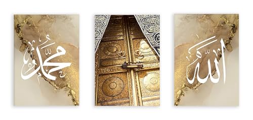 Peinture sur toile murale Kaaba pour la décoration de salon moderne