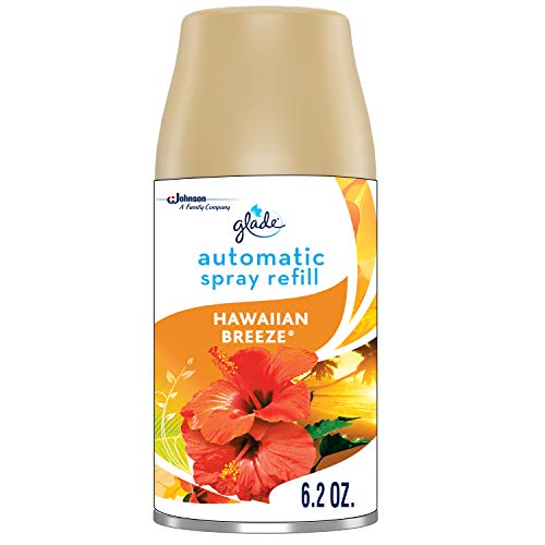Glade Automatic Spray Refill, Fits in Holder For Up to 60 Days of Freshness, Hawaiian Breeze, 6.2 oz, 2 Count