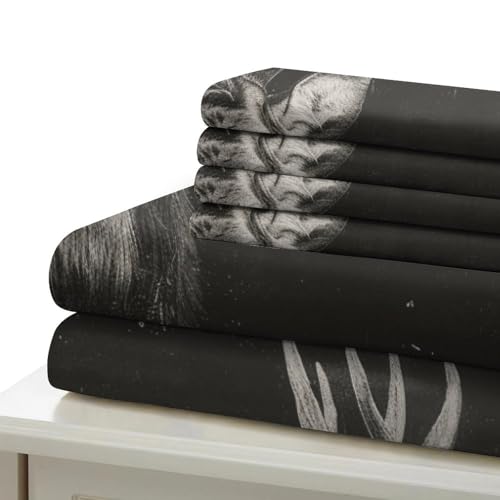 Housse de couette cerf impression 3D parure microfibre zippée enfant - 6