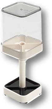 Toothbrush Holder with 1 Cup Contains Slots, Compatible with Electric Toothbrushes and Conventional Toothbrushes, Conventional or Electric Toothbrush Holder for Bathrooms 3