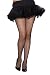 Dreamgirl Women's Plus-Size Plus Size Fishnet Pantyhose with Solid Foot, Black, One Size Plus