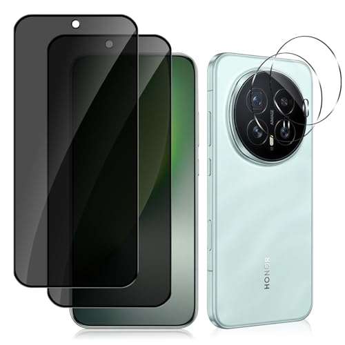 #Commissioniguadagnate<br>Privacy Pellicola Protettiva Compatibile con Honor Magic8 5G [2 2 Pezzi] 9H Durezza Protezione Schermo HD Pellicola Fotocamera Anti Spy Vetro Temperato Film per Honor Magic8 5G