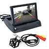 ePathChina 1 set Foldable High-resolution 4.3″ TFT LCD Mini Car Monitor with Rear View Backup Camera for Vehicle Reversing Parking System