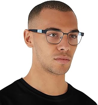 Armani Exchange Armação retangular masculina Ax1052 para óculos de