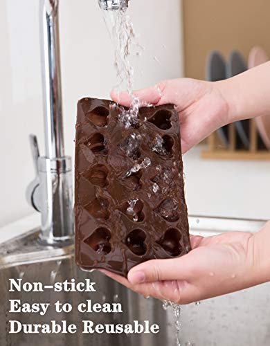 Joersh Chocolate Molds Candy Molds Silicone Fancy Shapes For Fat Bombs, Caramels, Jello, Gummy, Truffles, Ice Cubes - Pack Of 5 Make 93 Chocolates In One Go #TOP5