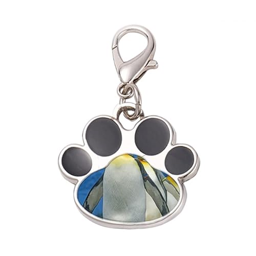 DIYthinker?Many Antarctic Penguins Nature Science Picture Pet Tag Keychain Dog Cat ID