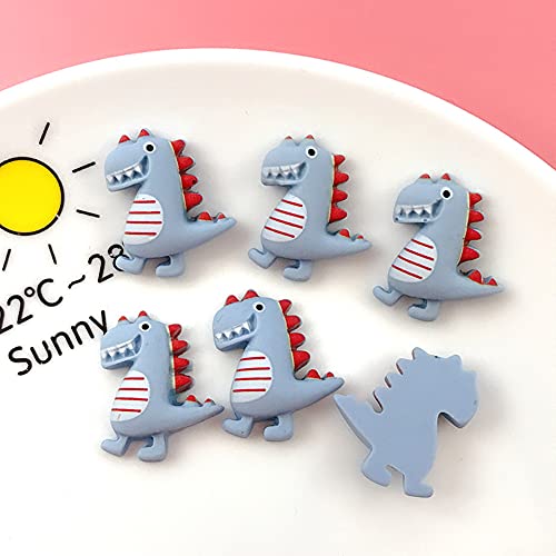 Rurili 50 Pcs Colorful Cute Dinosaur Shape Resin Flatback Slime Charms For Scrapbooking Embellishment Diy Craft Jewelry Making Ornament Hair Clips #TOP3