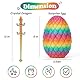 Merrwon 3D-Gedruckter Drache (28,5 cm) mit Drachenei – Kreatives Spielzeug, Geschenk und Deko, Nachtleuchtender Regenbogen