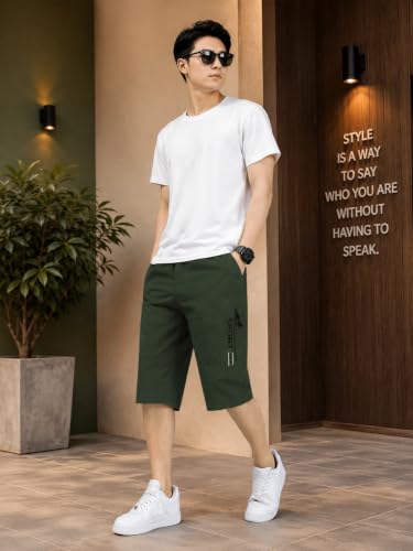Image of TAGDO Men's Solid Cotton Shorts | Shorts Pant for Men | Shorts for Men (2003)