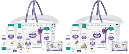 Image of Himalaya Baby Gift Pack Basket,Pack of 2 Set,White