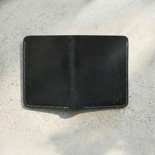 Image of URBAN FOREST Joe Vintage Black Leather Wallet for Men