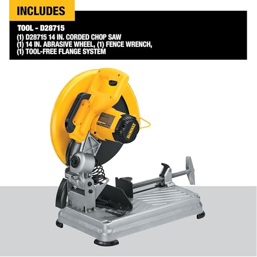 DEWALT Chop Saw, Quick-Change, 14-Inch, Old Model (D28715) - image 8